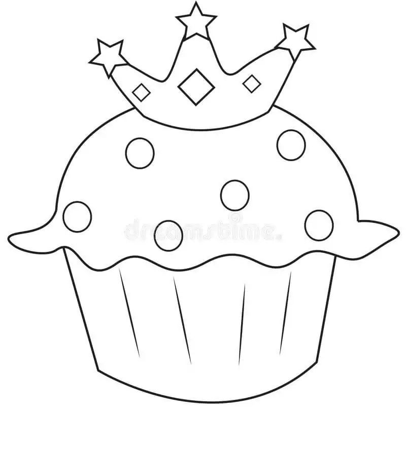 Cupckae with Crown