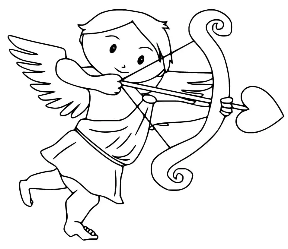 Cupid with Bow and Arrow
