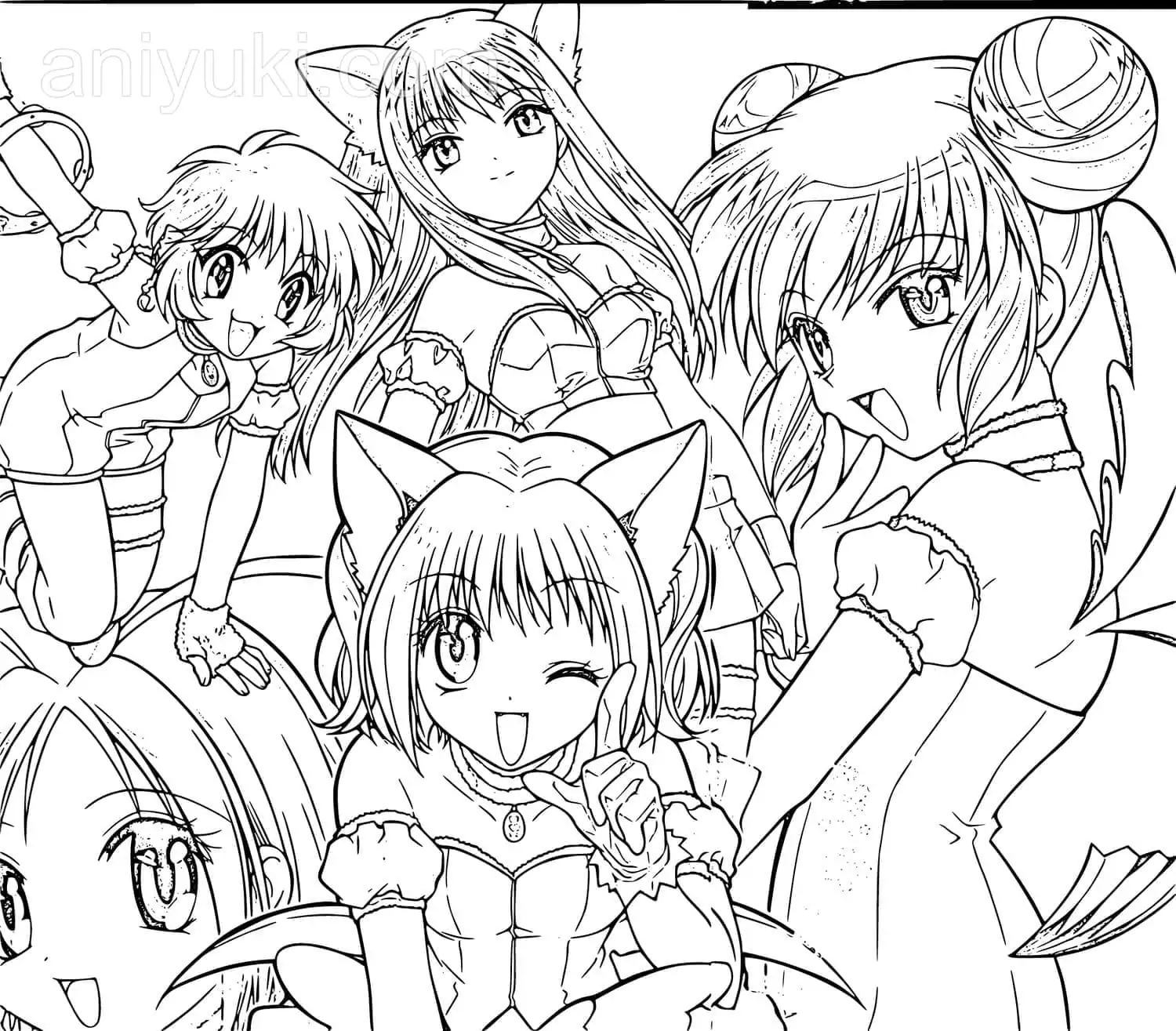Cute Characters from Tokyo Mew Mew 