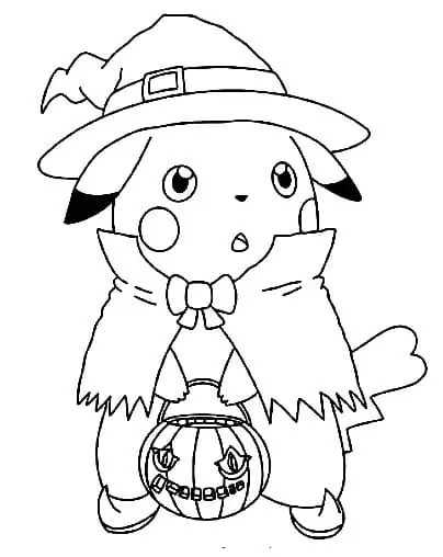 Niedliches Halloween-Pikachu