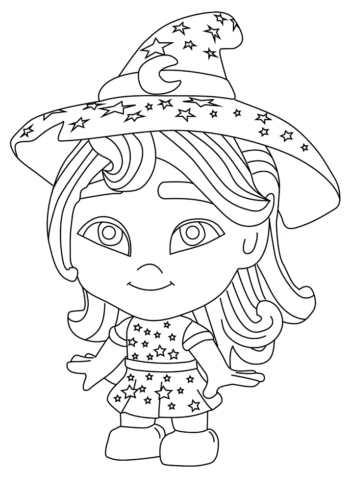 Cute Katya from Super Monsters Coloring Page - Free Printable Coloring ...