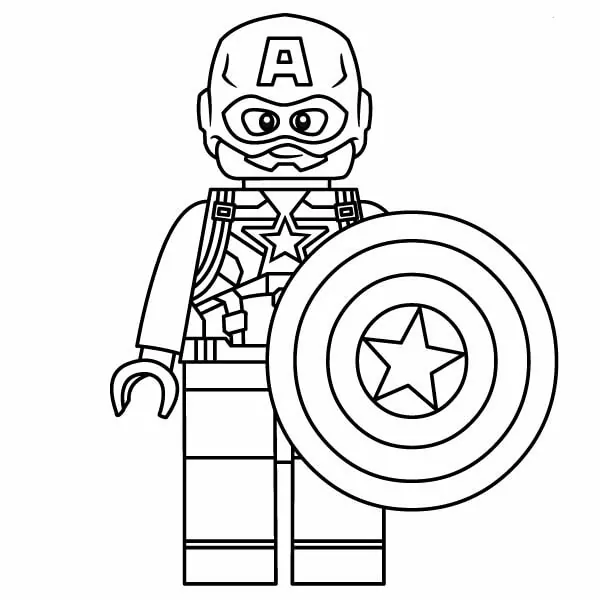Cute Lego Captain America