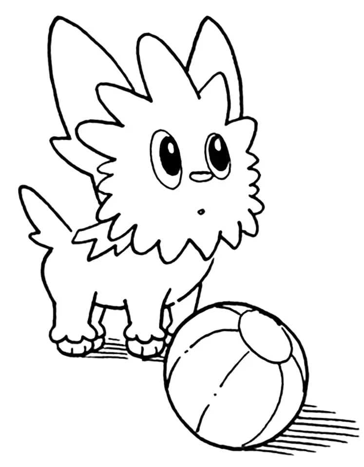 Cute Lillipup Pokemon