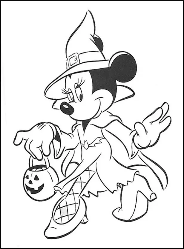 Cute Minnie on Halloween