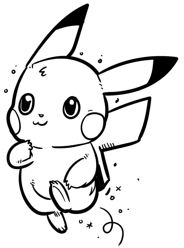 Cute Pikachu Running