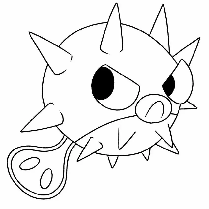 Cute Qwilfish Pokemon