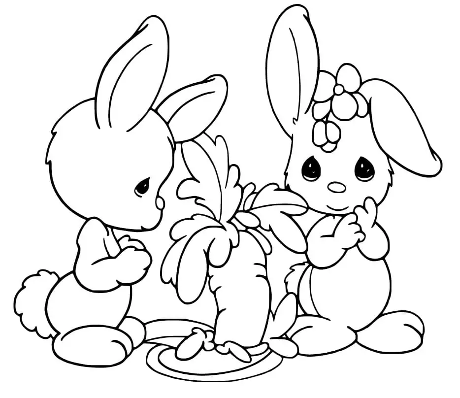 Cute Rabbit Couple
