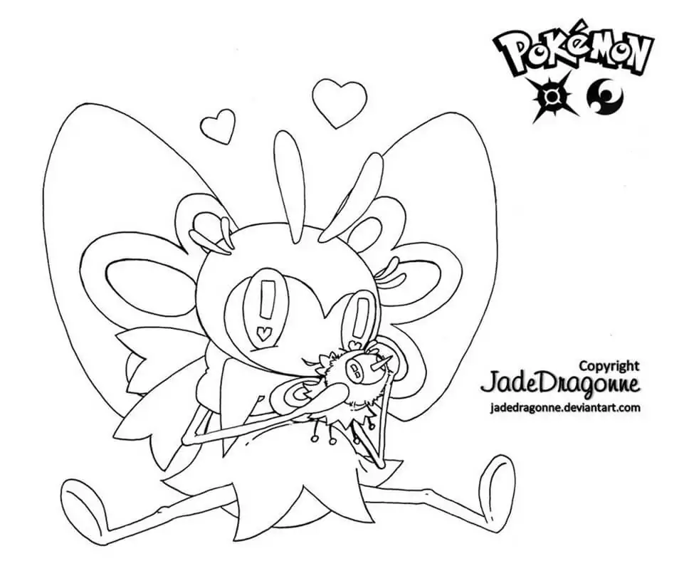 Cute Ribombee Pokemon