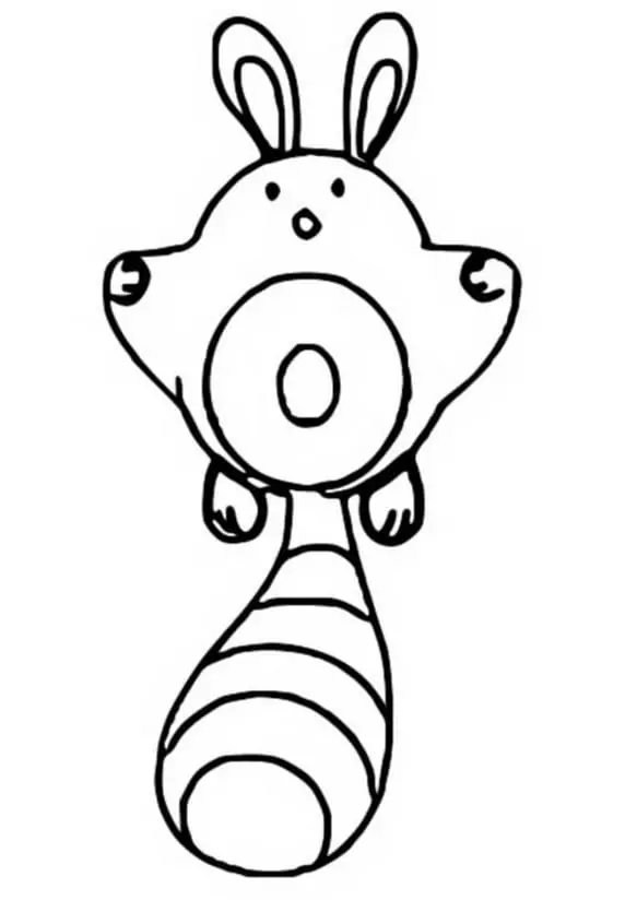 sentret coloring page to print pokemon