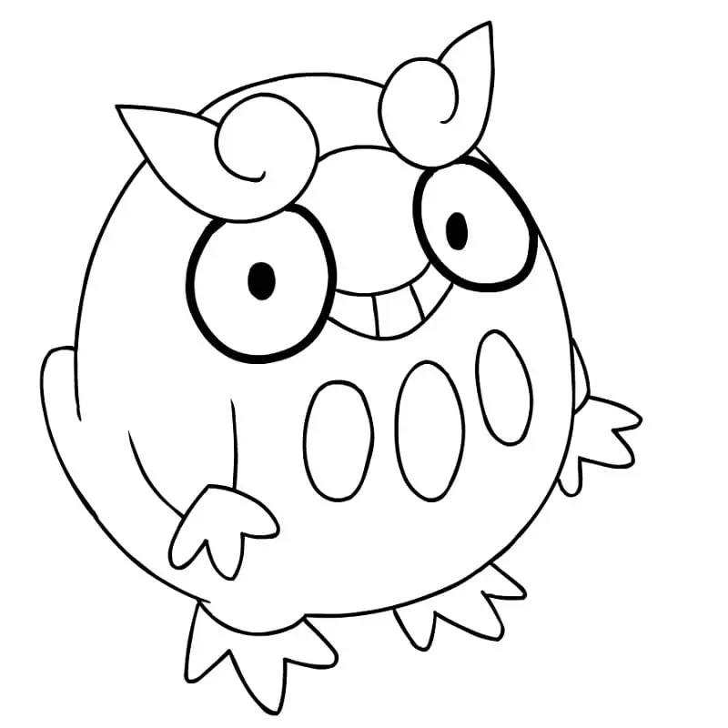 darumaka coloring page png pokemon