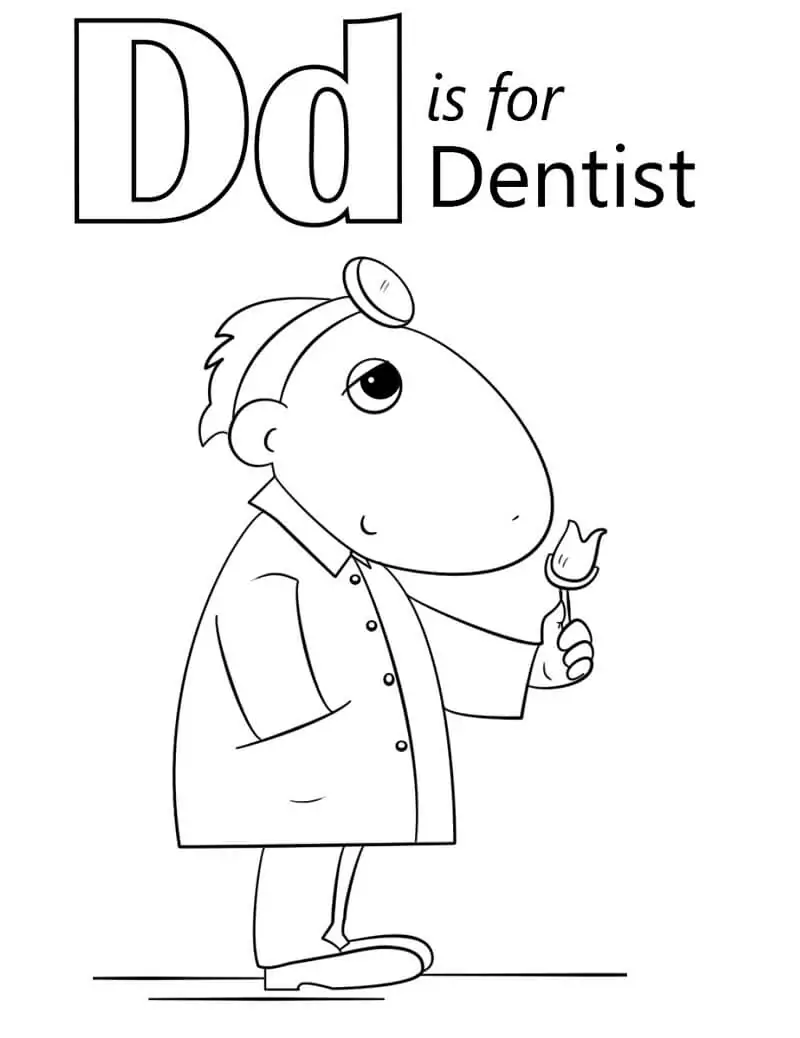 Dentist Letter D
