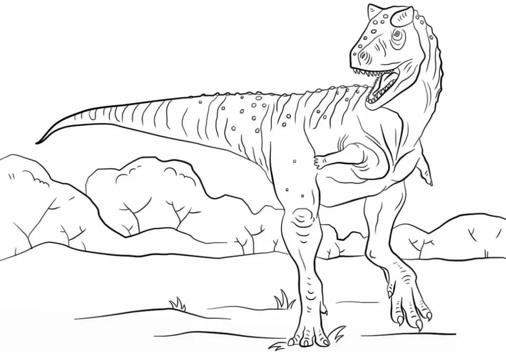 Dinosaur-Carnotaurus-coloring-page