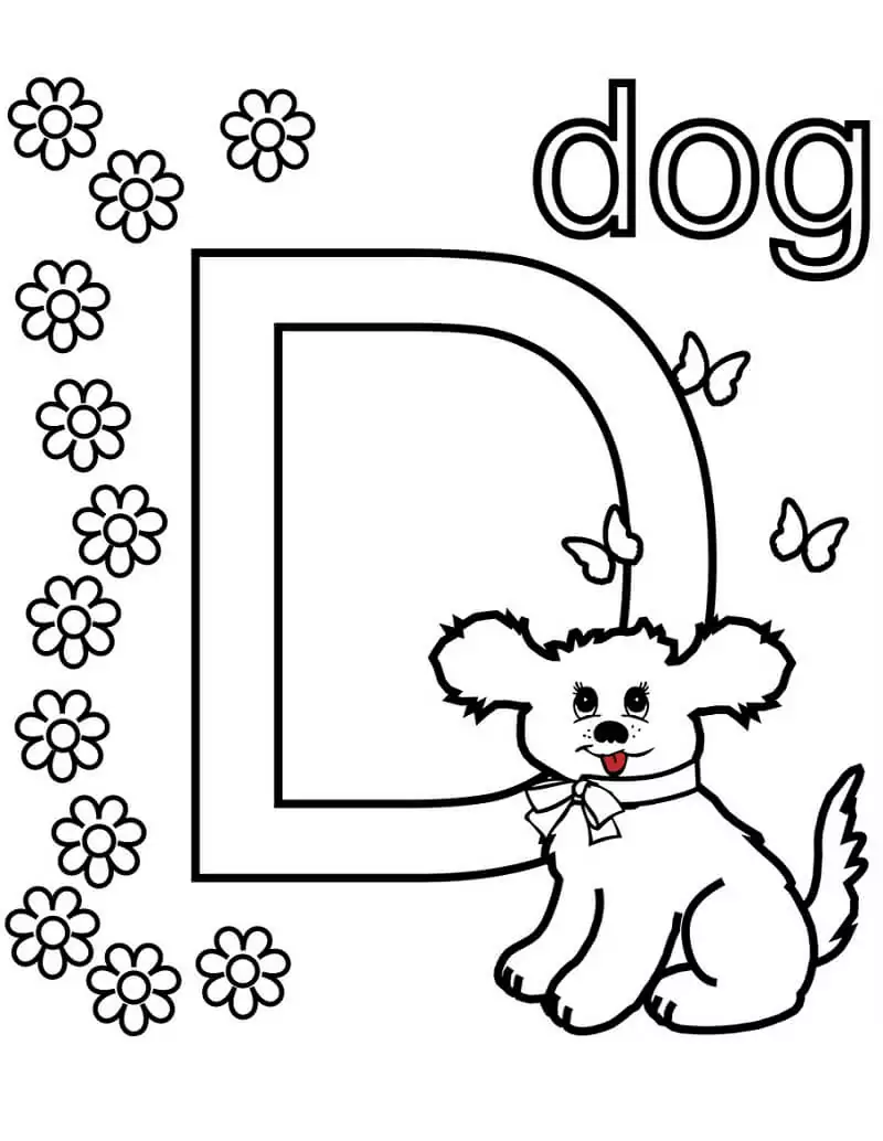 Dog Letter D 1