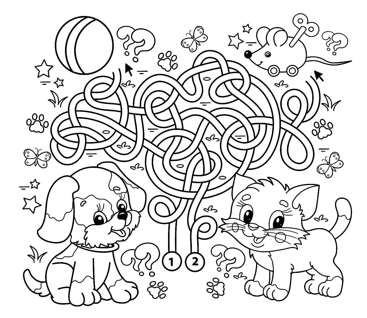 Dog and Cat Maze