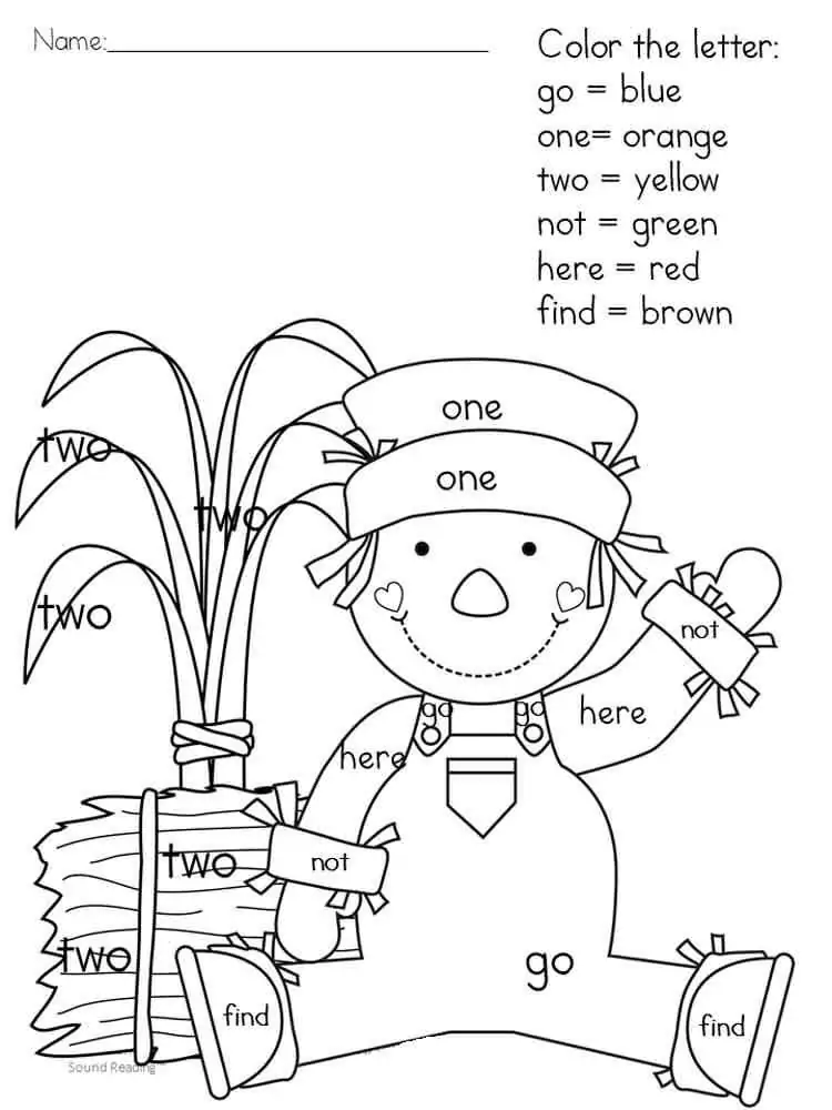 Doll Sight Words