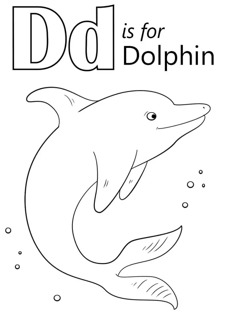 Dolphin Letter D 1