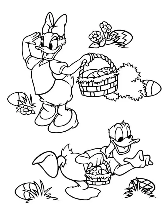 Donald Duck Easter Basket