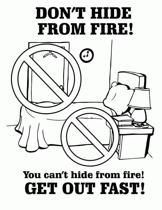 Dont Hide from Fire Fire Safety 1