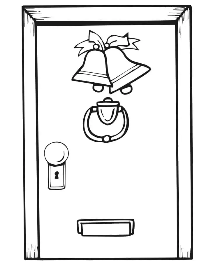 Door with Christmas Bells