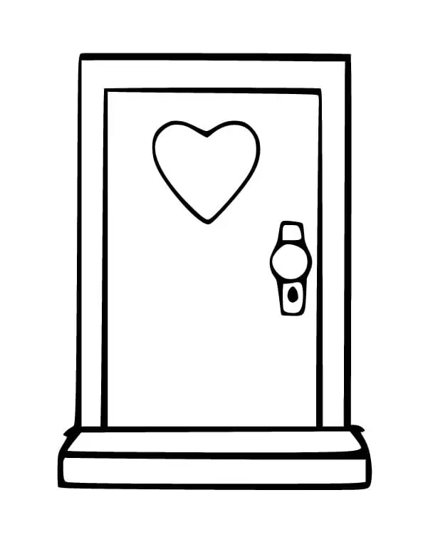 Door with Heart