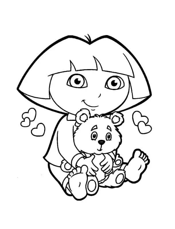 Dora and Teddy Bear