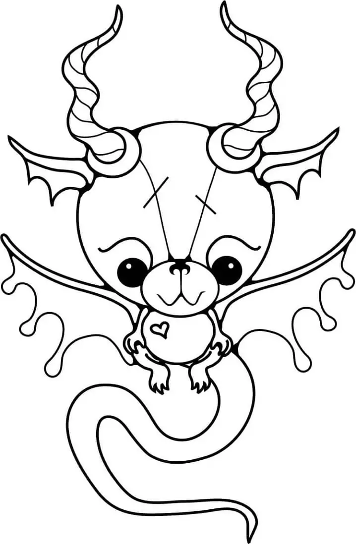 Dragon on a Rock Coloring Page - Free Printable Coloring Pages for Kids
