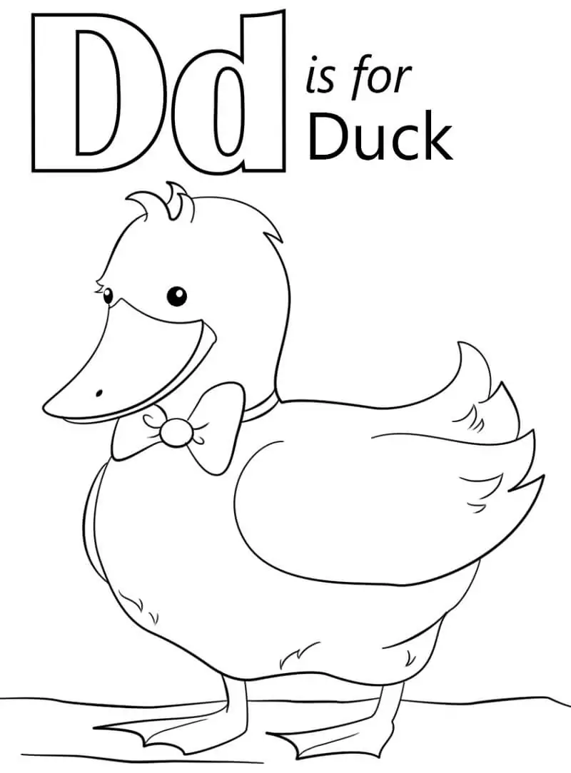 Duck Letter D