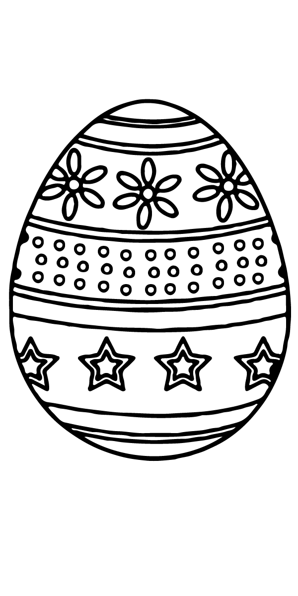 Easter Egg Flower Patterns printable coloring page (13)