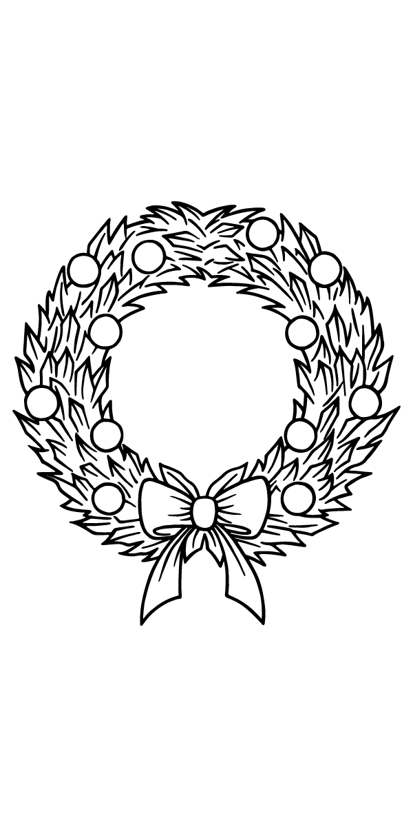 astonishing Easter Wreath coloring page