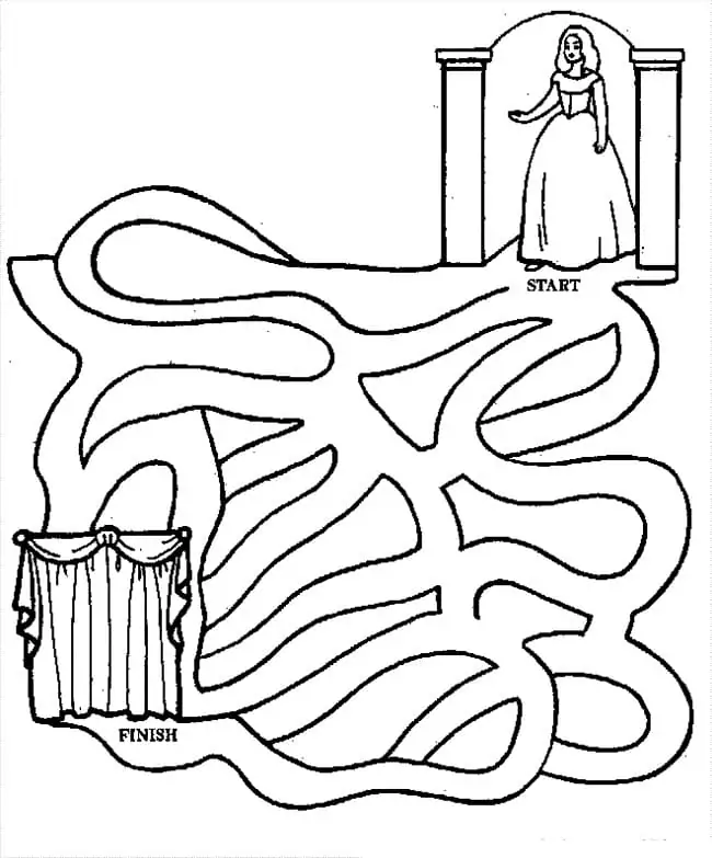 Easy Maze Worksheet