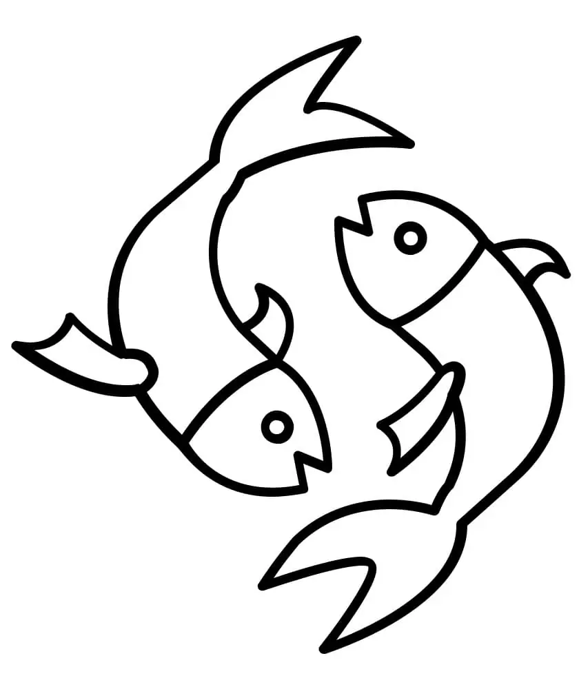 Easy Pisces Symbol
