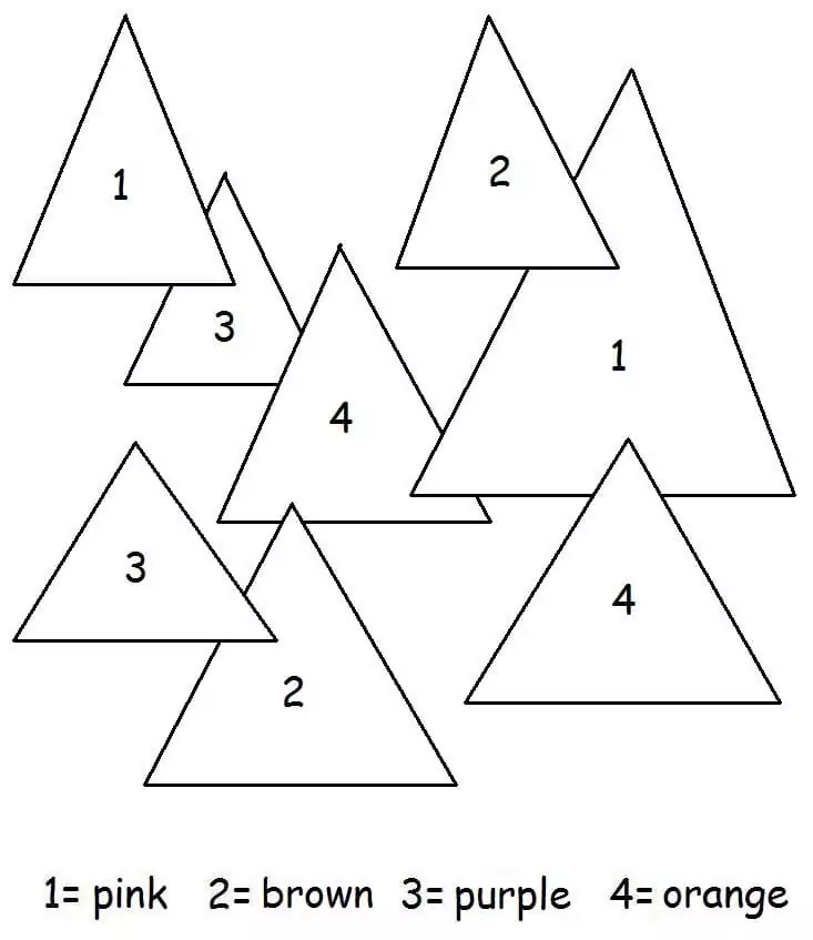 Easy Triangle Color by Number