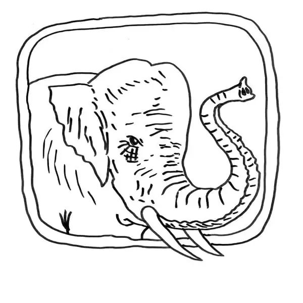 Elefantenzeichnung