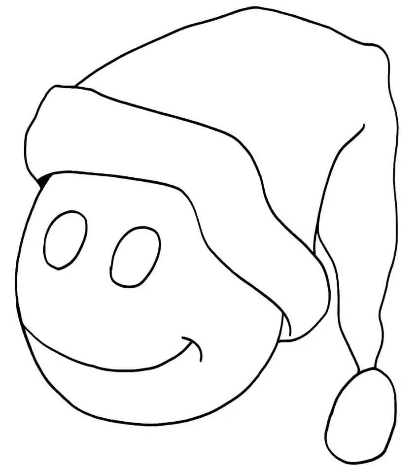 Emoji with Santa Hat