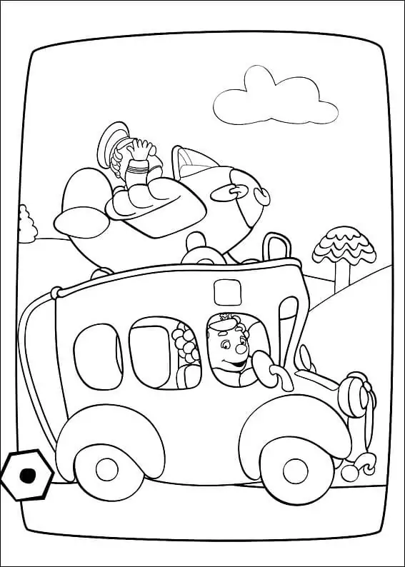 Engie Benjy Smiling Coloring Page - Free Printable Coloring Pages for Kids