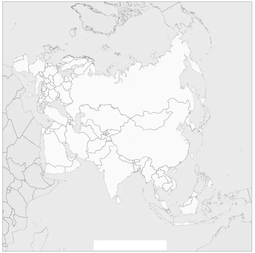 Eurasien Karte