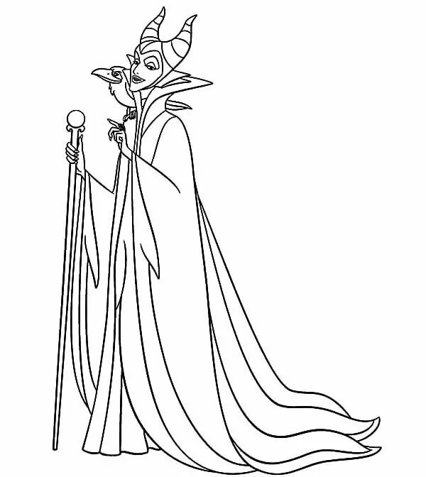 Evil Cartoon Maleficent