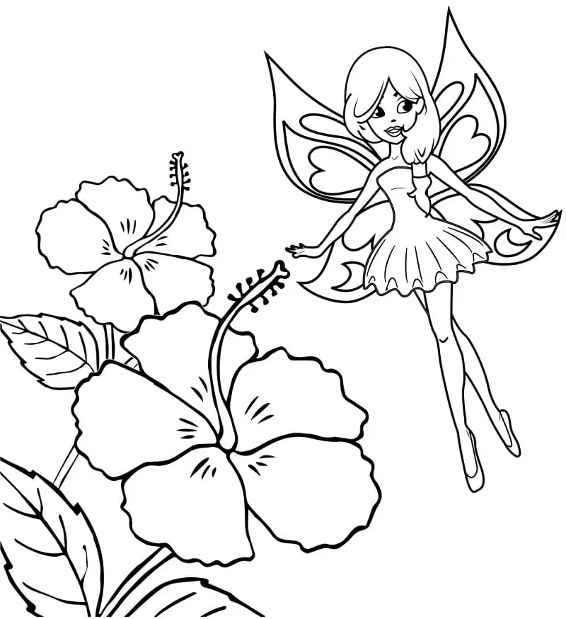 Fairy and Hibiscus