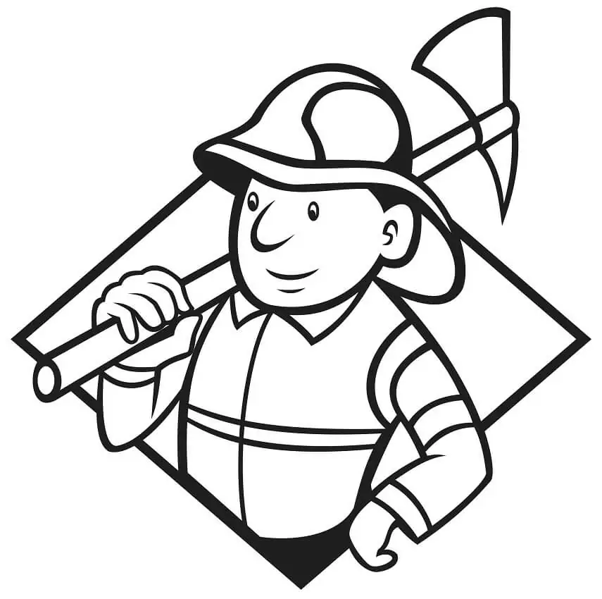 Firefighter with Axe