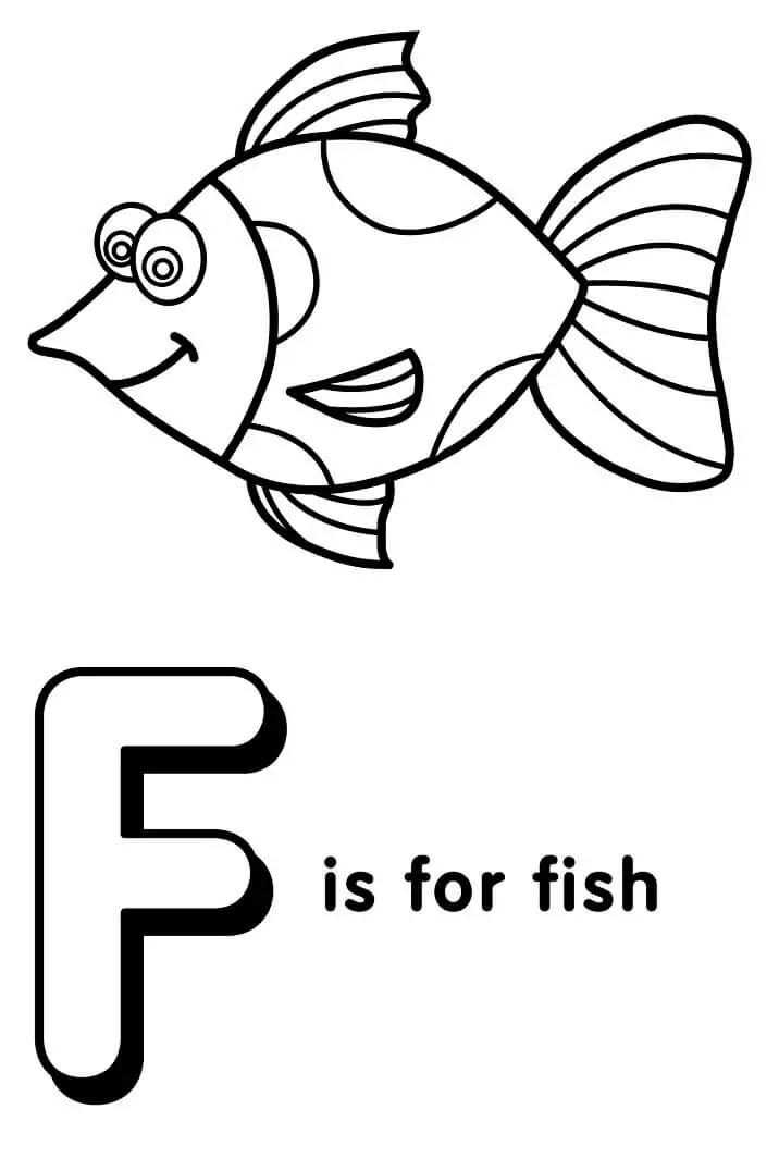 Fisch Buchstabe F