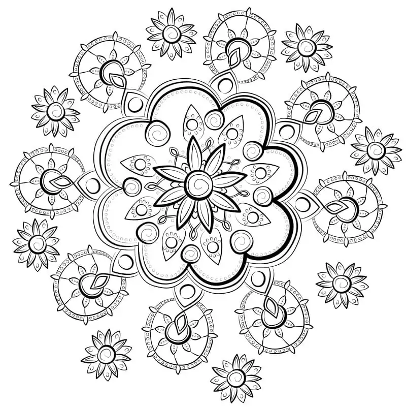 Flower Mandala 12
