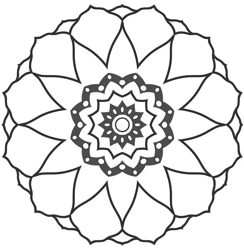 Flower Mandala to Printable