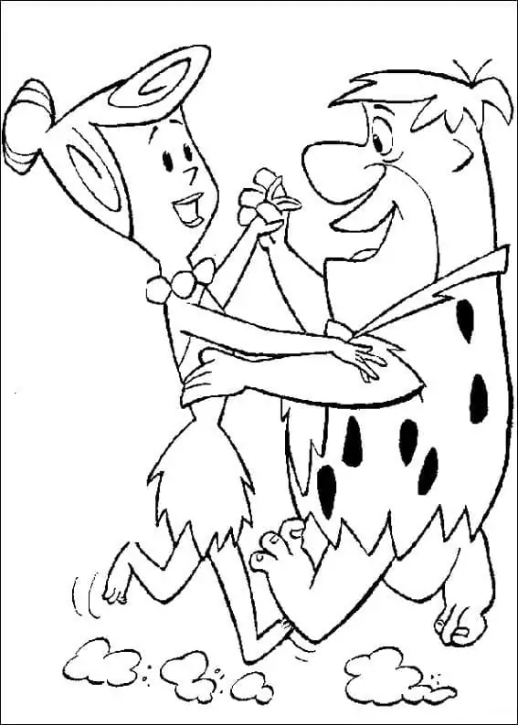 Fred and Wilma from The Flintstones