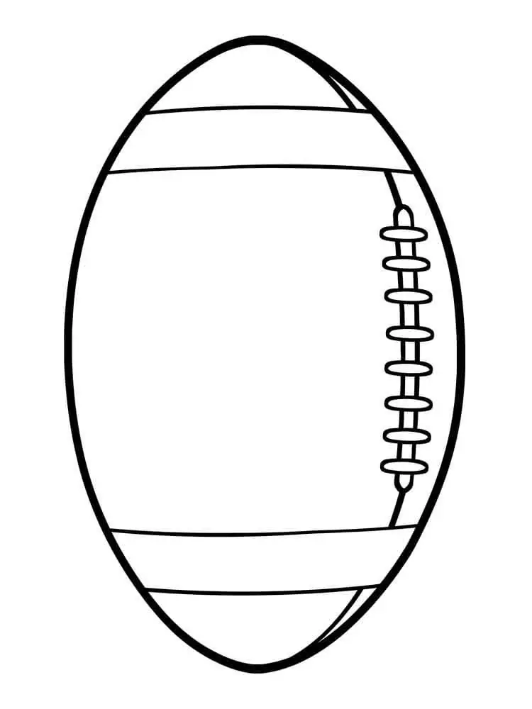 Free American Football Ball Coloring Page - Free Printable Coloring ...