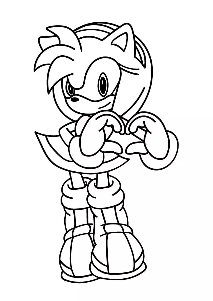 Free Amy Rose to Color