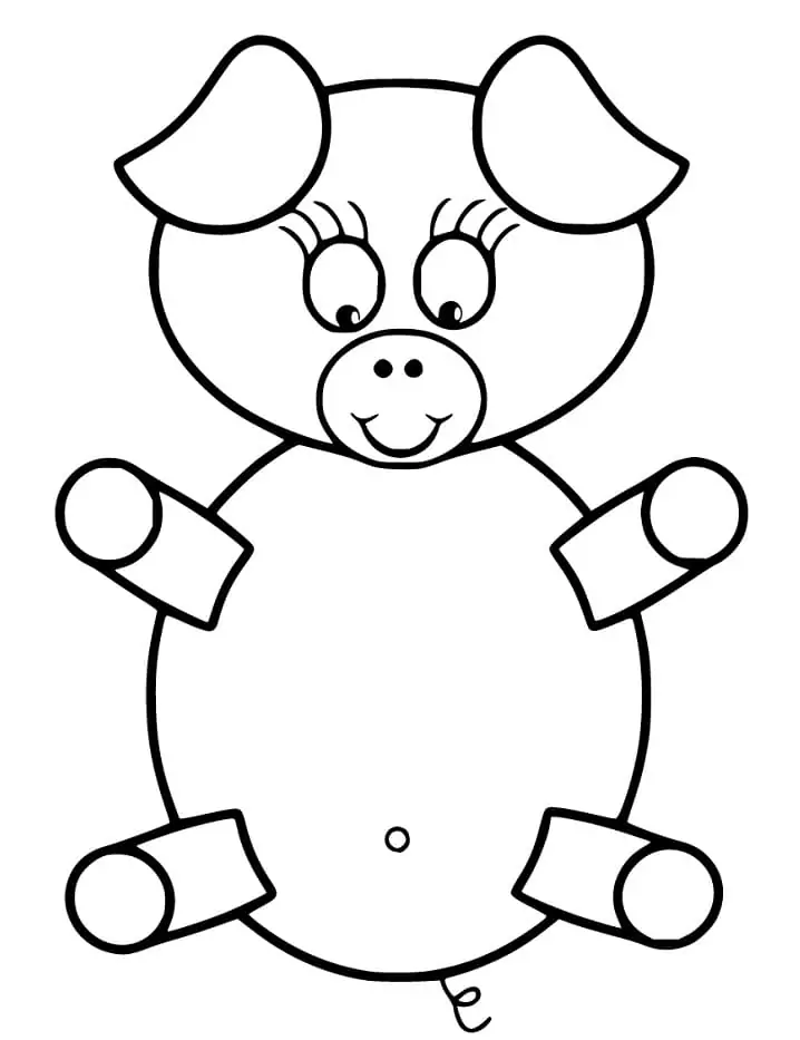 Baby Pig Coloring Pages - Free Printable Coloring Pages for Kids