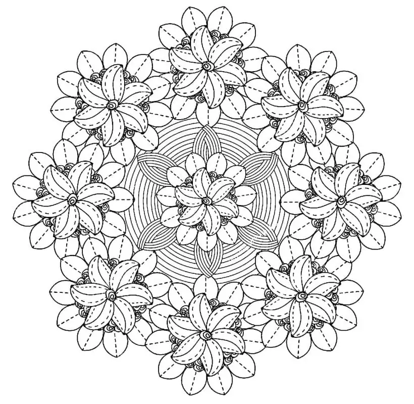 Free Complex Flower Mandala