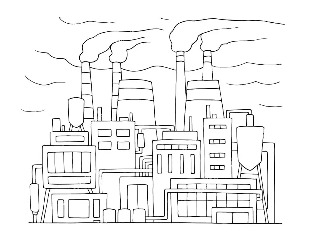 Factory 1 Coloring Page - Free Printable Coloring Pages for Kids