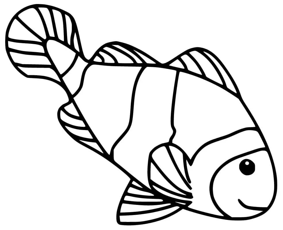 Free Printable Clownfish Coloring Page - Free Printable Coloring Pages ...