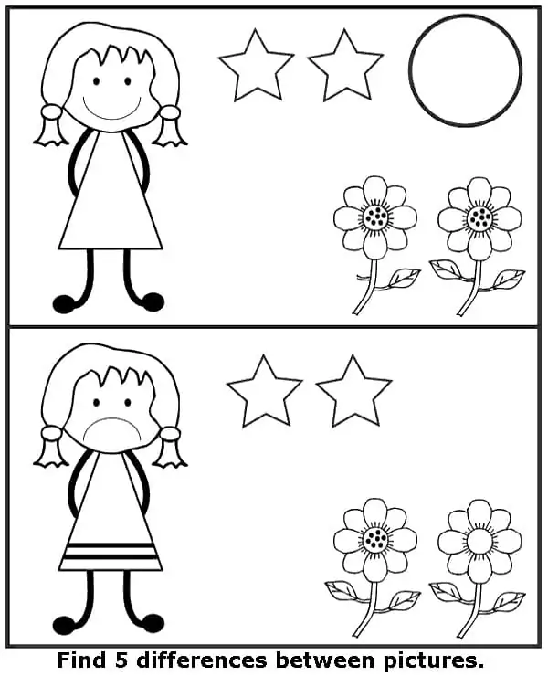 Free Printable Find 5 Differences